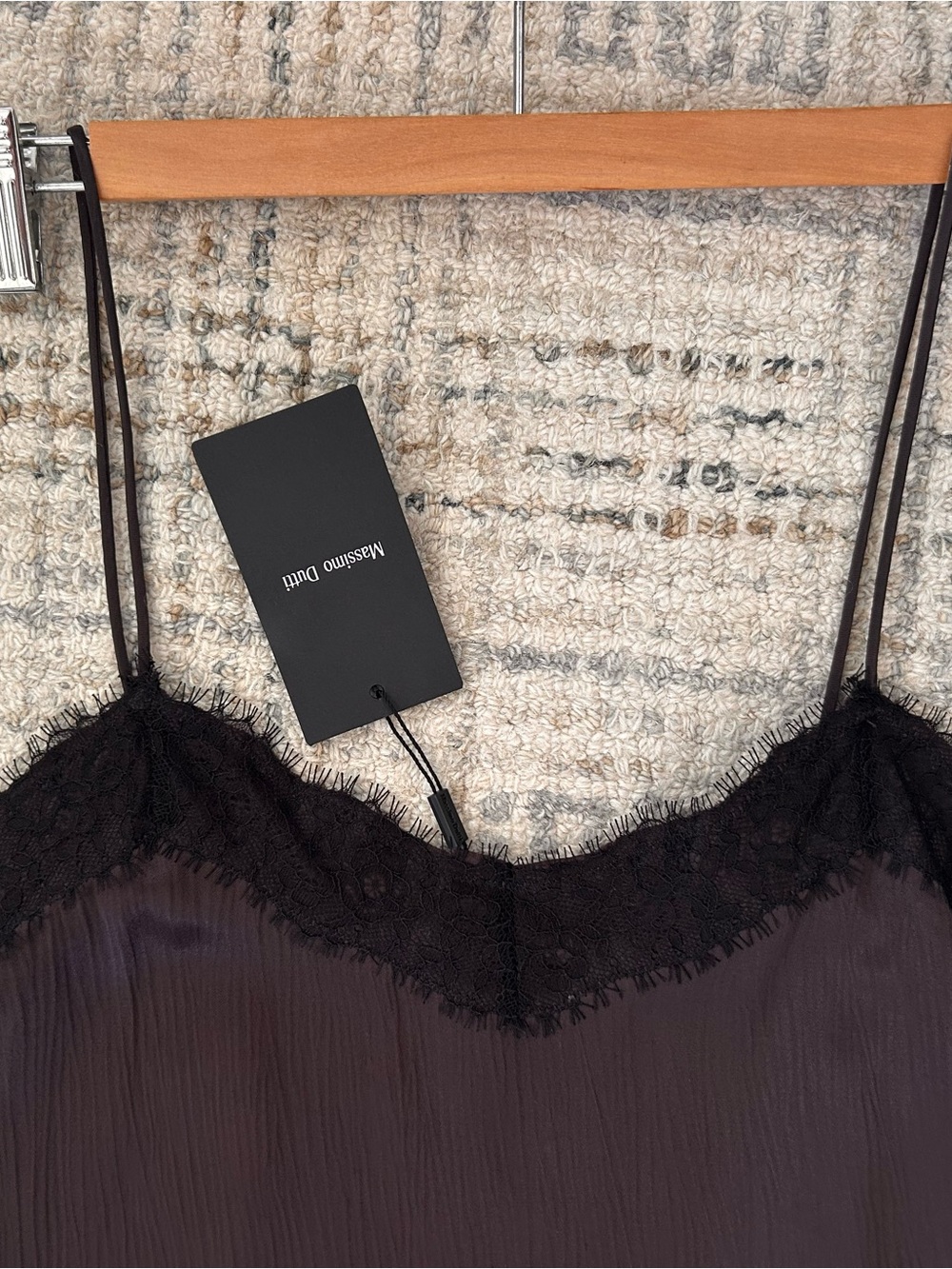 Massimo Dutti Lace-Trim top
